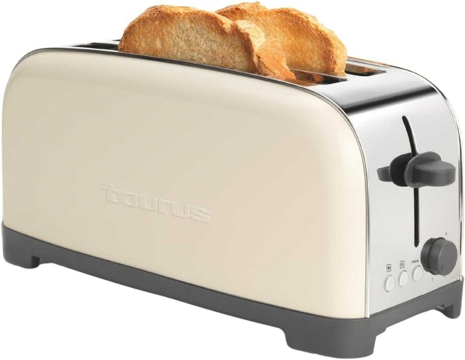Тостер Taurus Vintage Cream, 1400W, Дълги Слота