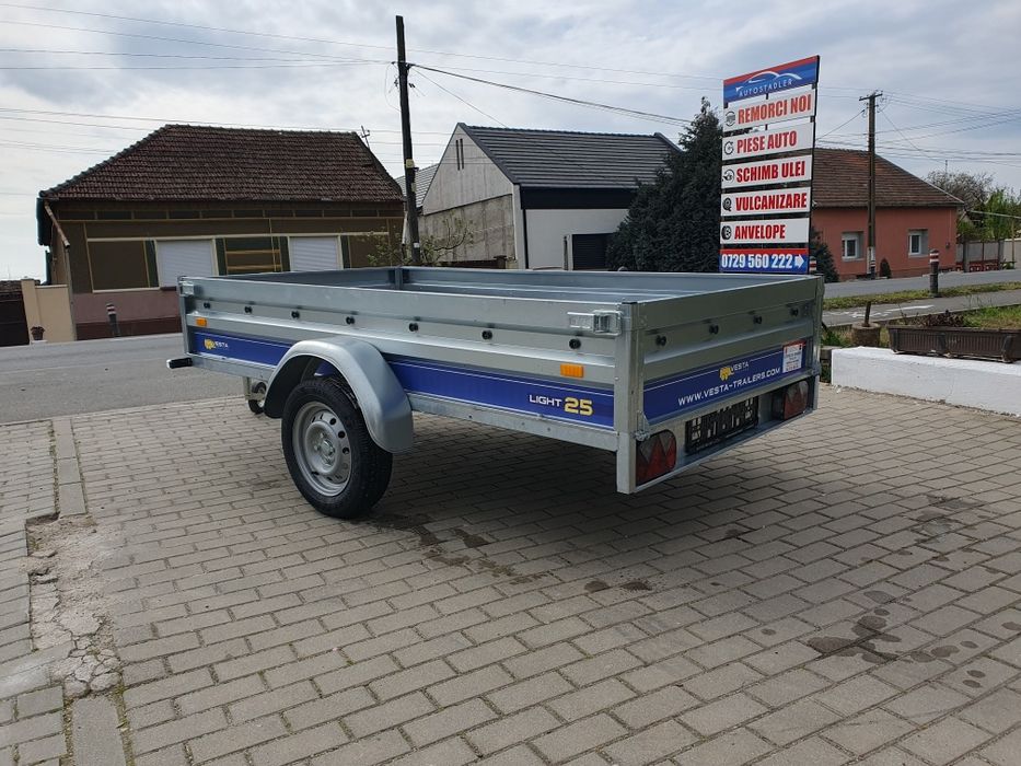 Remorca Vesta 25 Light 750 kg 2,50×1,35 basculabilă
