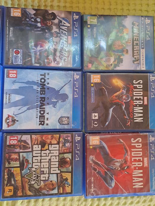 Jocuri PS4 Spider Man, Minecraft, Fifa , etc