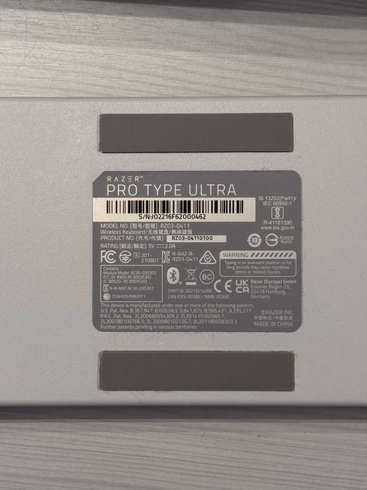 Продавам Razer Pro Type Ultra – безжична механична клавиатура