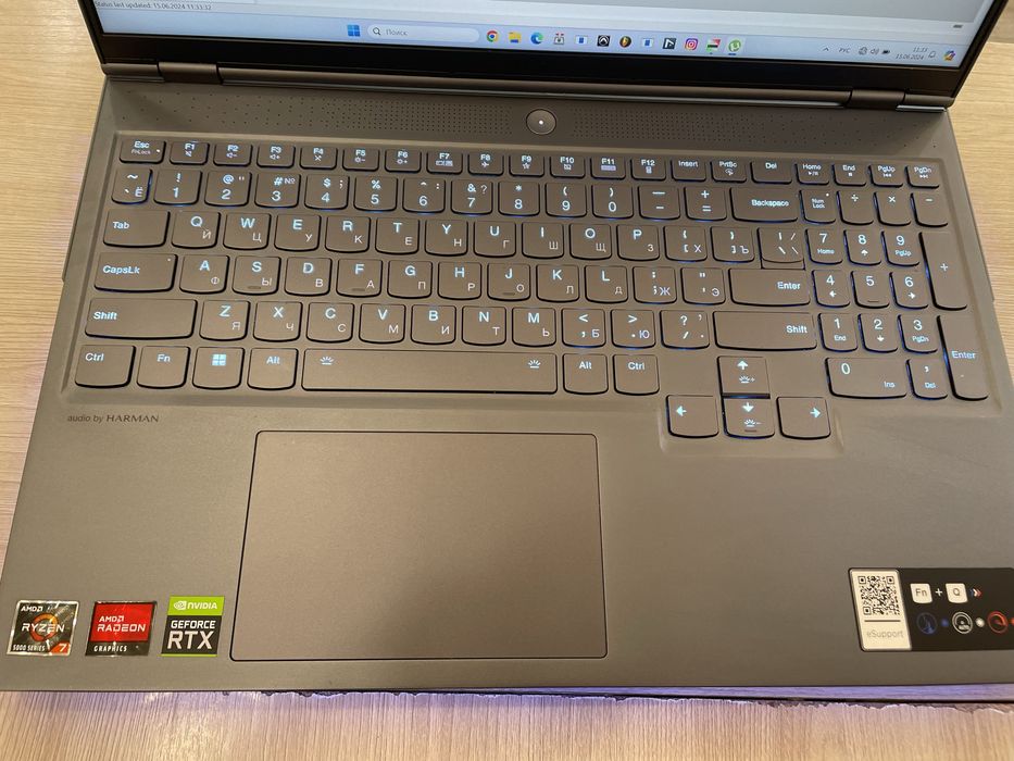 Топовый ноутбук Lenovo Legion 7 RTX 3070