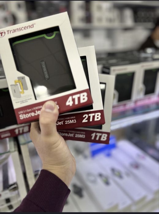 Внешние жесткие диски transcend sandisk