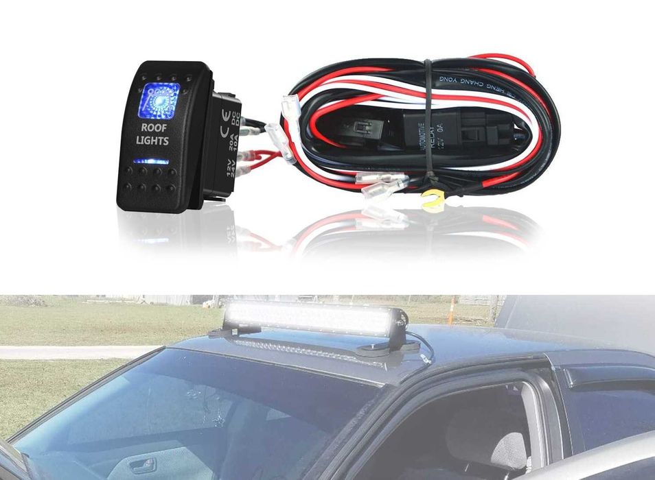 Комплект Кабели, Окабеляване За Лед, Led Бар, Халоген Фар с Реле