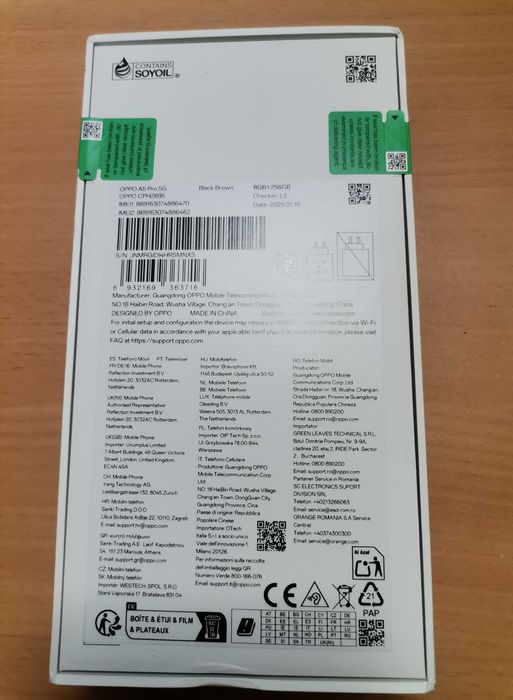 Telefon OPPO A5 PRO 5G 256GB Dual SIM Black Brown