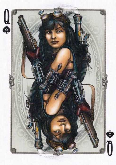 Коллекционные игральные карты Art of Steampunk, размер 7х12см