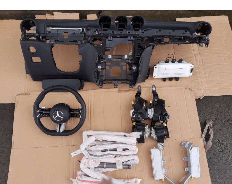 Mercedes Benz GLC x254 kit airbag - plansa bord HUD - set centuri
