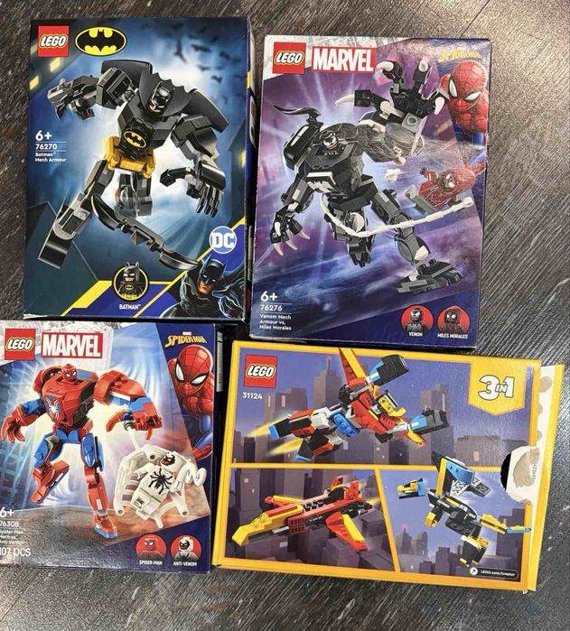 Лего Марвел 3 броя + Лего Креатор подарък