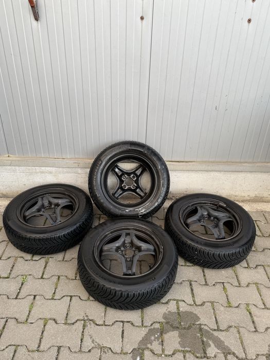 Set roți originale Dacia R15 + Michelin CrossClimate 2 DOT 2024 + capace