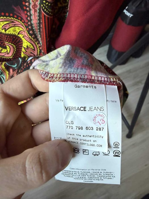 Versace jeans couture тениска с яка