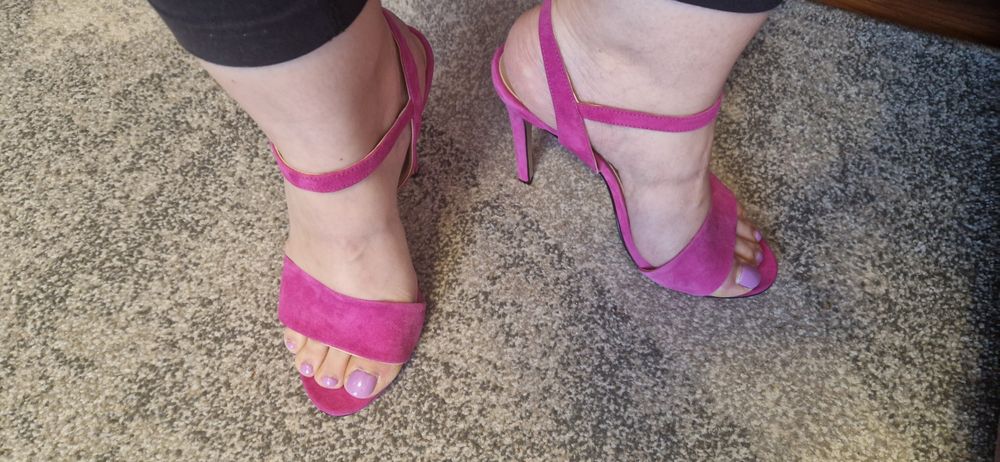 Sandale fucsia Zee Lane piele
