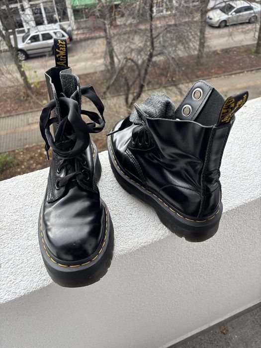 Doc Martens Molly кубинки платформа 40 естествена кожа