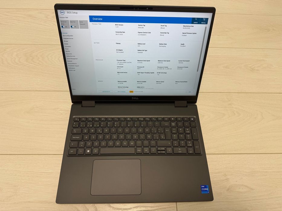 Dell Workstation Precision 7680 i7 13TH 1TB SSD 32GB RAM RTX ADA 2000