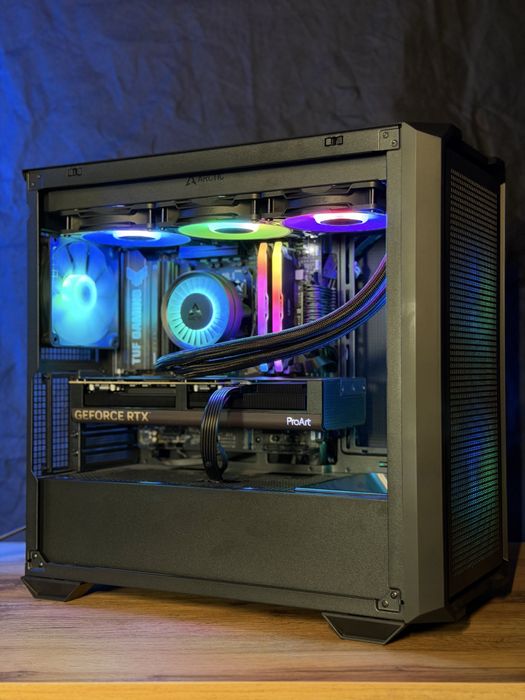 Dizayn va montaj uchun moshniy kompyuter amd 9800x3d/ RTX 5080