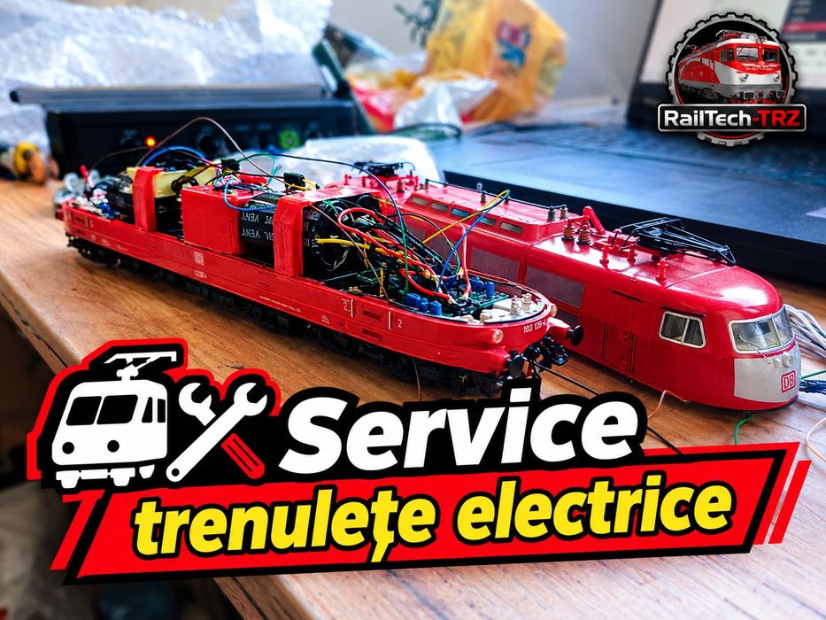 Service Trenulețe Electrice, locomotive vagoane scara HO / Montări decodoare, machete