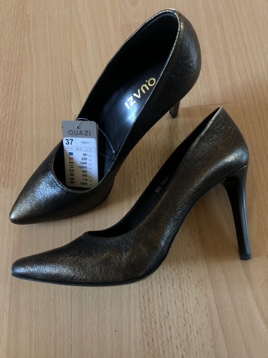 Stiletto piele naturala