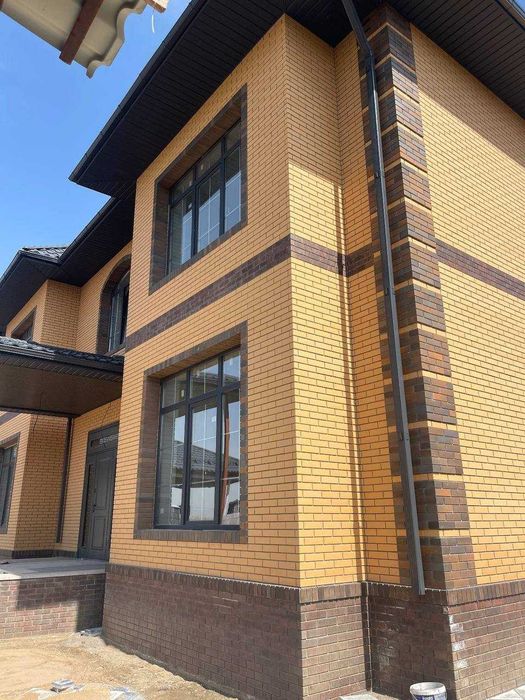 Кирпич облицовочный солома жёлтый