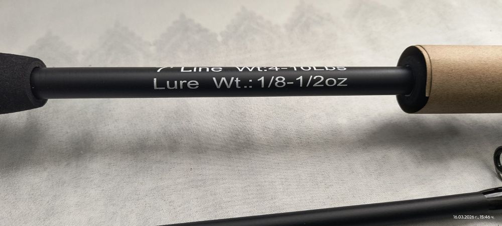 Ултралайт топ преносима карбонова въдица 180 см.