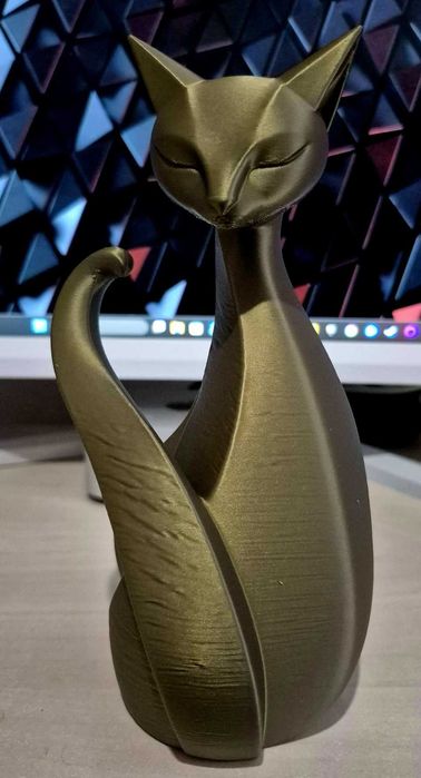 Pisica decorativa 20 cm – printata 3D din PLA