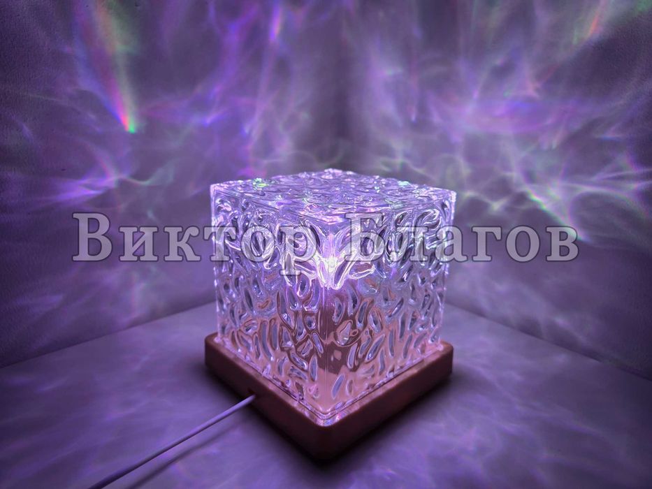 Квадратна лампа проектор - въртяща