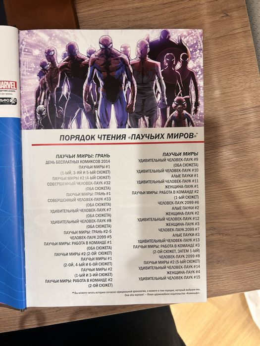 Комикс паучьи миры