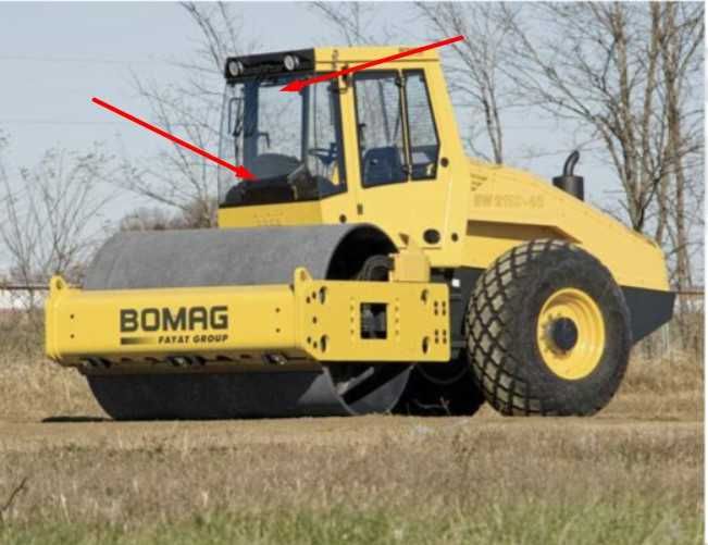 Parbriz/Geam/Luneta pt BOMAG BW177DH-4, BW211D-4, BW211DH-4, BW213D-4