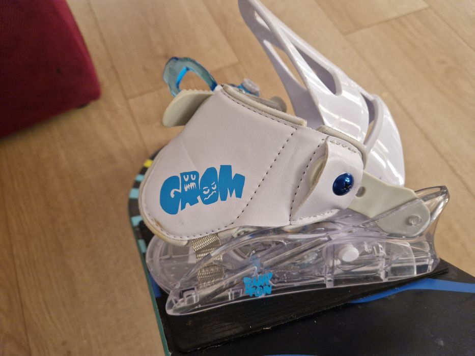 Placa snowboard 90 cm Burton copii, legaturi, accesoriu tragere Reel