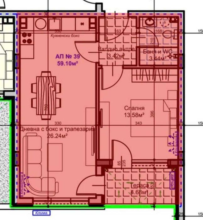 Продава се Двустаен апартамент в Стара Загора, Железник - център - 78 кв.м за 770 €/кв.м - Снимка #6