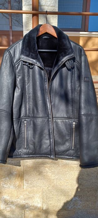 Кожено яке (шуба)зимно мъжко  Pierre Cardin