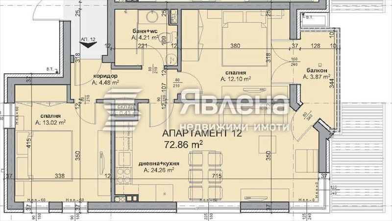 Продава се Тристаен апартамент в Бургас, Крайморие - 85 кв.м за 1289 €/кв.м - Снимка #4