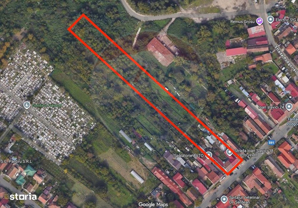 Teren 6024 mp Timisoara / Strada Ion Slavici, nr. 38-40