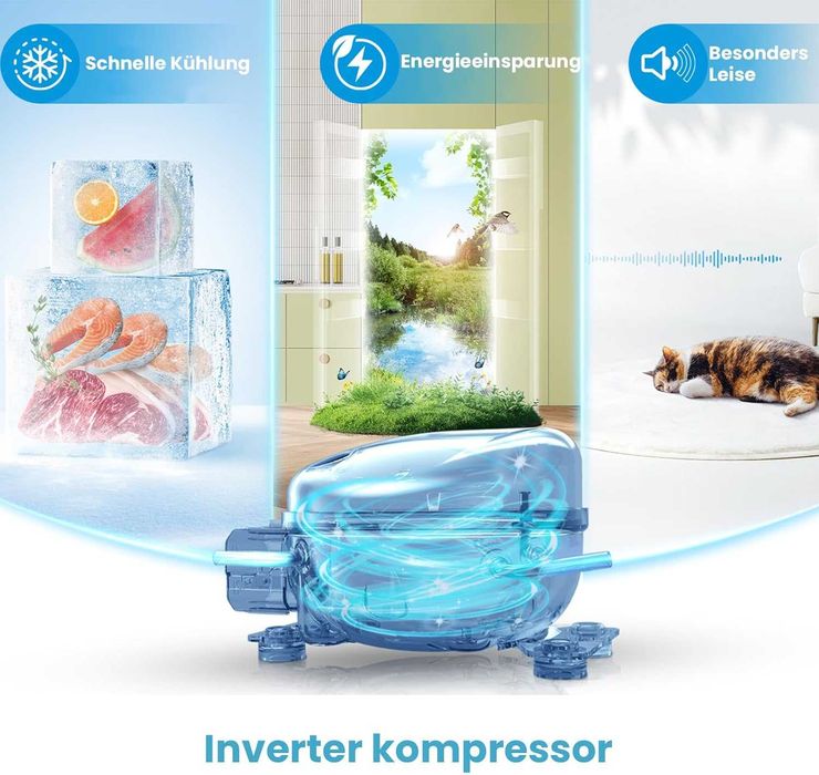 Мини хладилник с фризер Comfee RCD80WH3(E) 80L