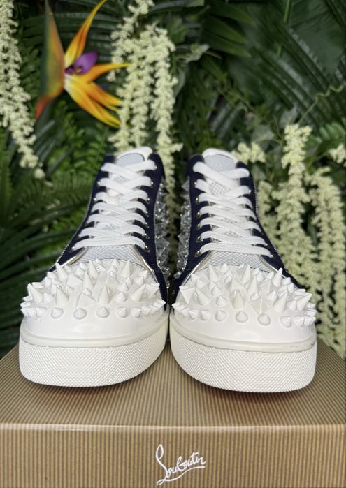 Christian Louboutin High White Blue