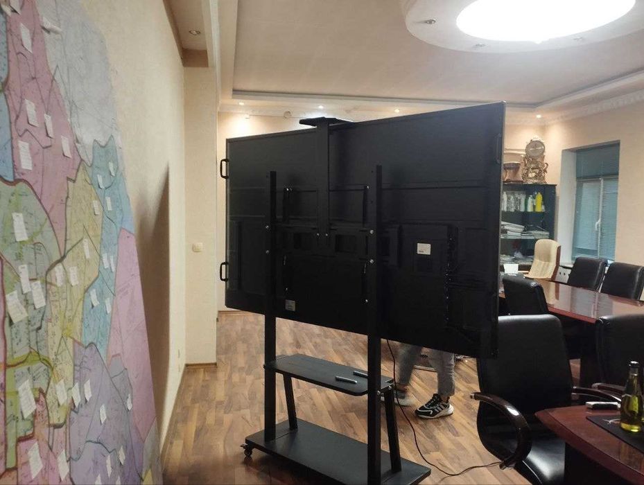 Интерактивная сенсорная 98  доска 4K i5-8GB/256GB Роликовый Кронштейн