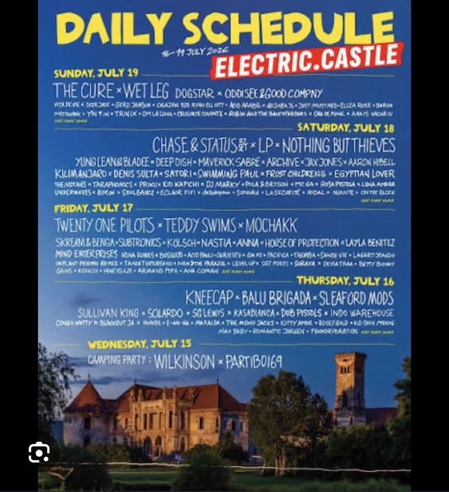 2 bilete General Access Electric Castle
