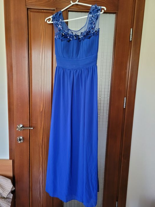 Vând rochie lunga, albastra