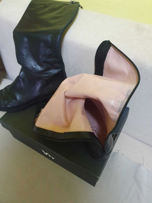 cizme de dama din piele naturala