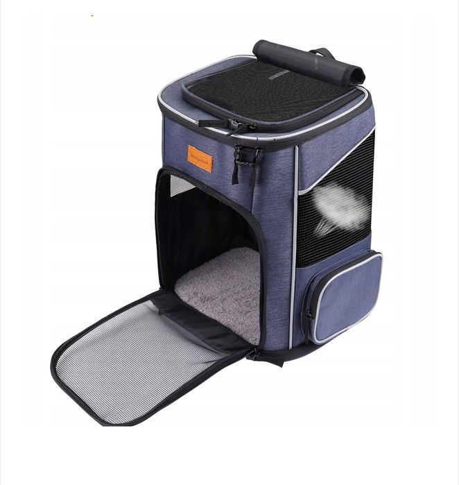 Раница за домашни любимци за мотор или велосипед.