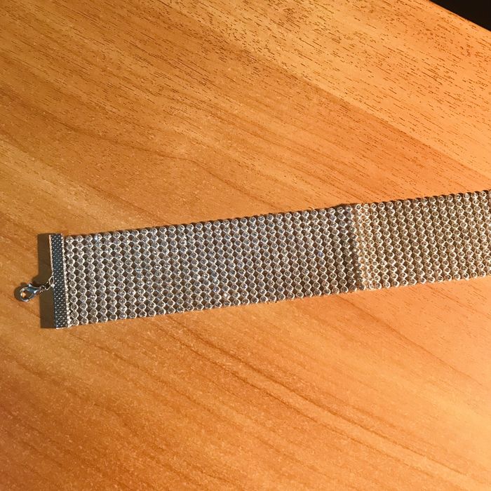 Широкий чокер со стразами