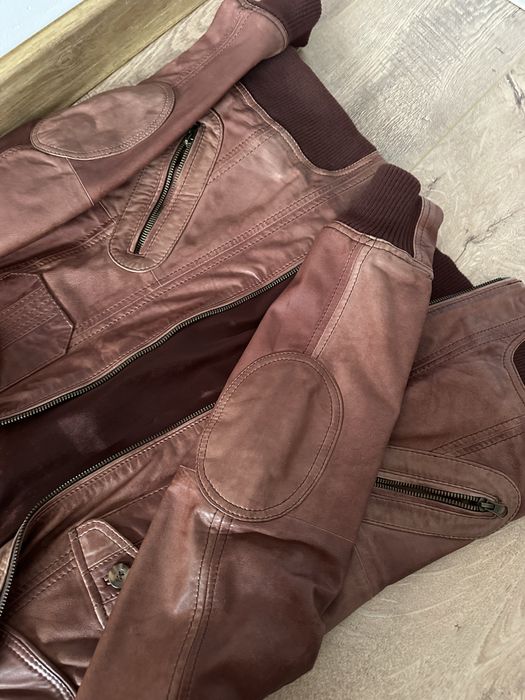 Geaca maro din piele naturala UNISEX