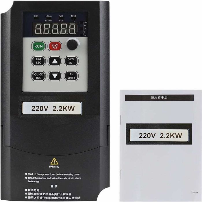 Монофазен честотен инвертор към ТРИФАЗЕН мотор 220v - 380v регулатор