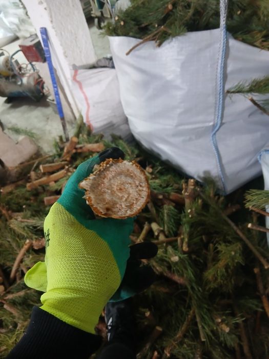 Готовые дрова в мешках