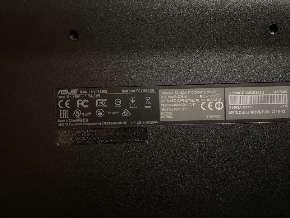 ASUS X540SA Defect Pentru piese sau reparat