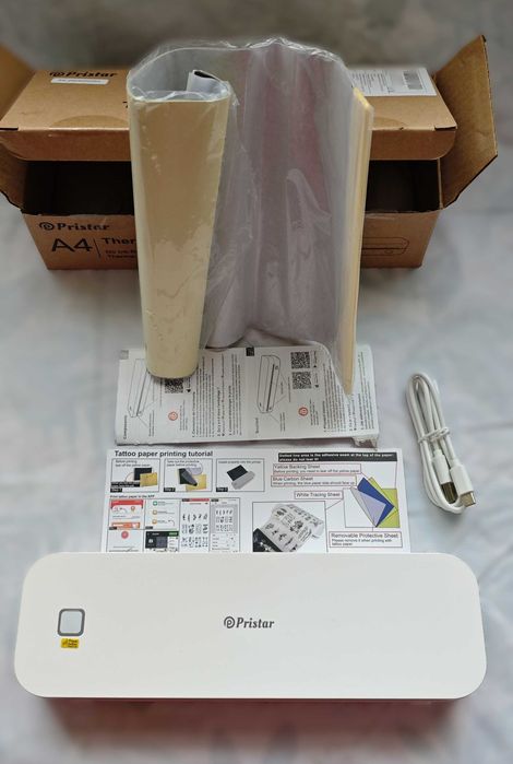 Портативен А4 Термален Принтер Bluetooth Съвместим с iOS/Android/Татус