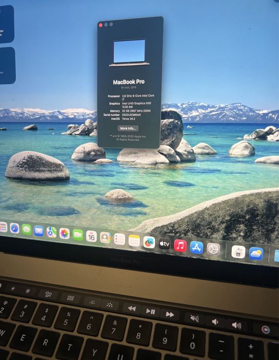16” MacBook PRO 2020• 16 GB • 512 GB • i9 • 98% Viata Bateriei