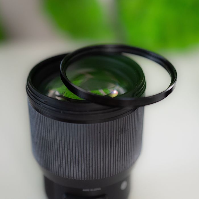 Obiectiv Sigma 85mm  f1.4 (Canon)  + filtru HOYA