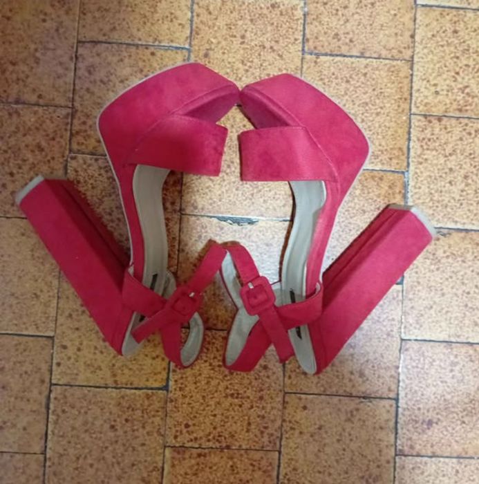 Sandale dama cu platforma și toc gros