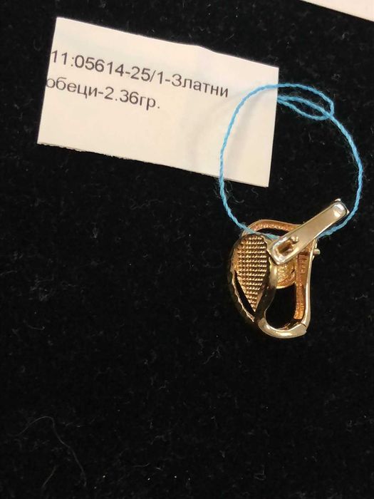 Златни Дамски Обеци 2.36 гр 14к Нови