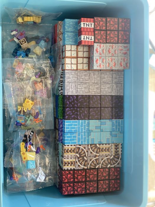 Магнитные блоки конструкторы Майнкрафт