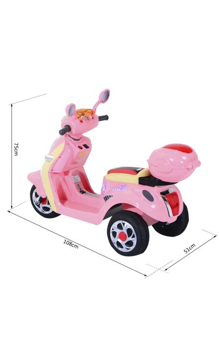 Motocicleta electrica copii fete roz Lively