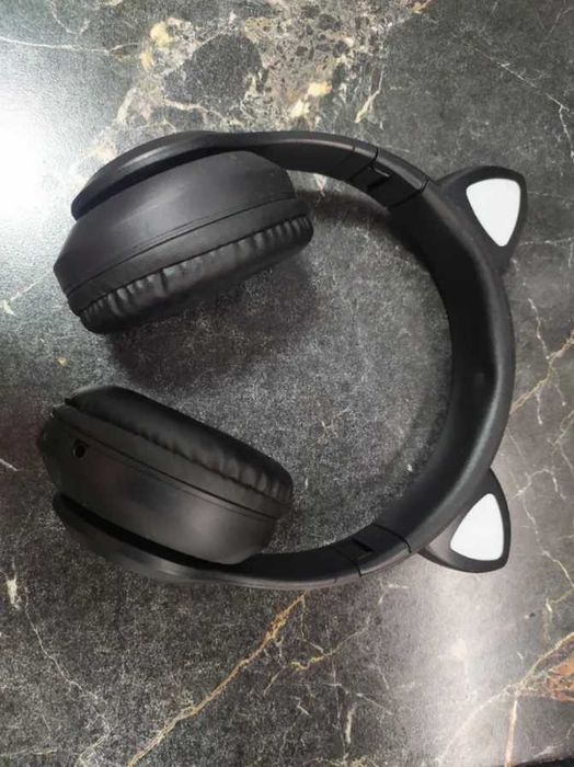 Слушалки безжични над главата светещи детски слушалки с микрофон